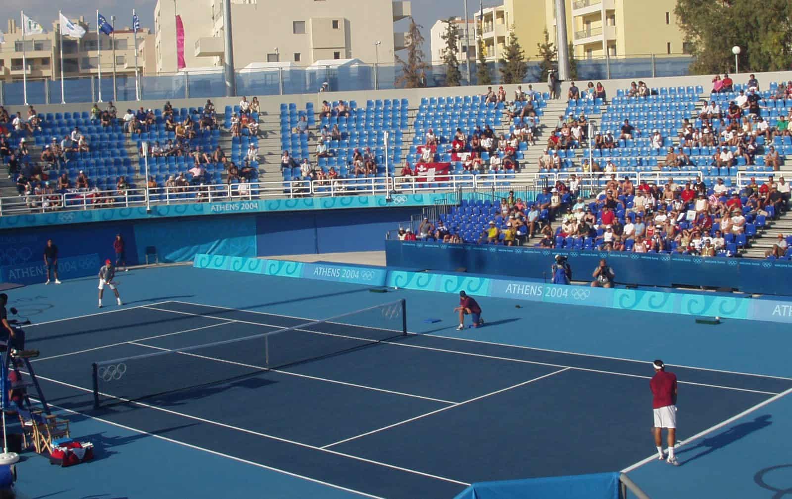 Tennis Equipment Athens 2004 Olympic Games Pin Athens 2004