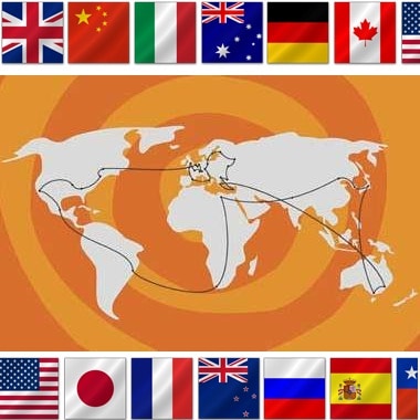 International Route Flags