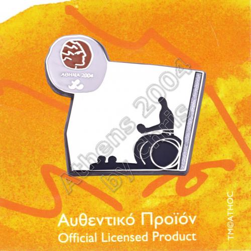 #04-116-022 Boccia Paralympic Sport Pictogram Pin Athens 2004