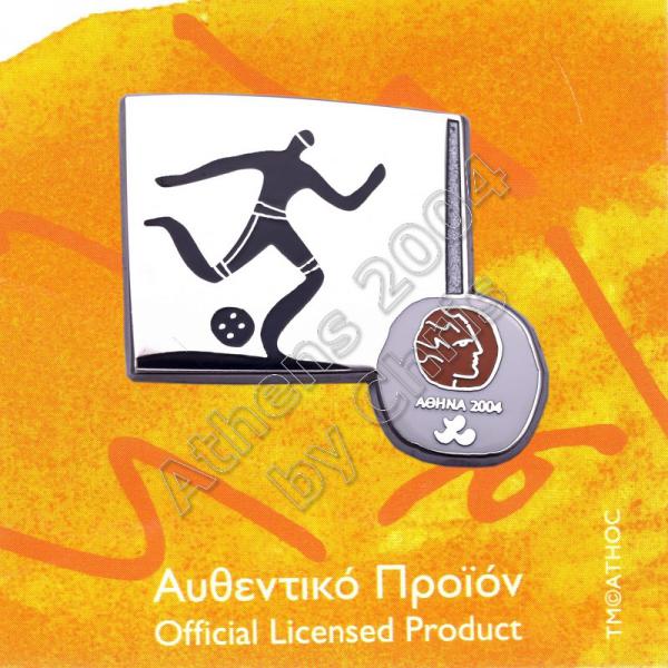#04-116-025 Football 5 Paralympic Sport Pictogram Pin Athens 2004