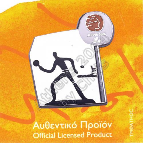 #04-116-033 Table Tennis Paralympic Sport Pictogram Pin Athens 2004