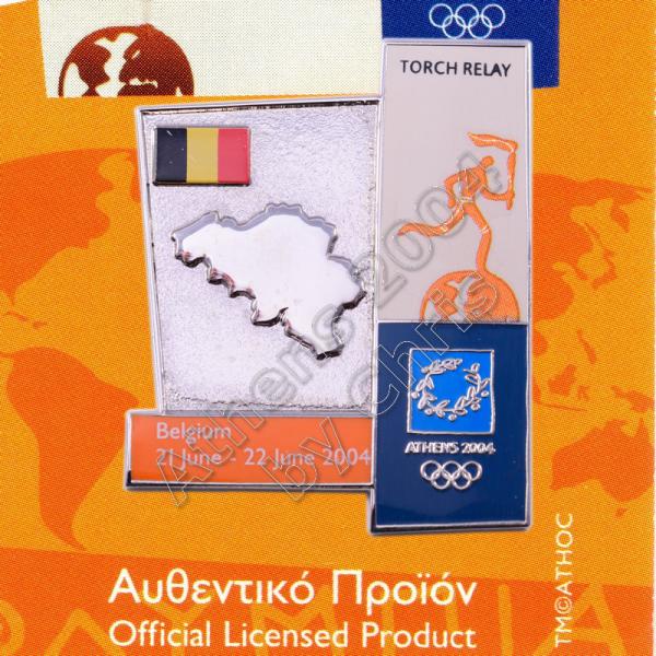 04-164-013 torch relay route countries map Belgium