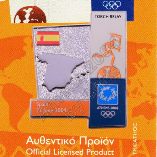 04-164-018 torch relay route countries map Spain