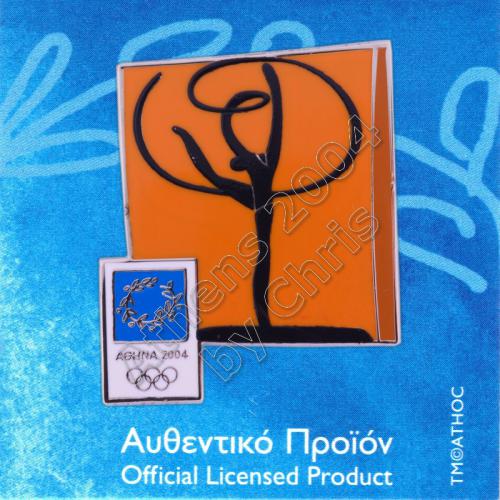 03-074-015 Rythmic Gymnastics sport Athens 2004 olympic pictogram pin