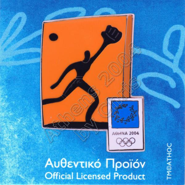 03-074-024 Softball sport Athens 2004 olympic pictogram pin