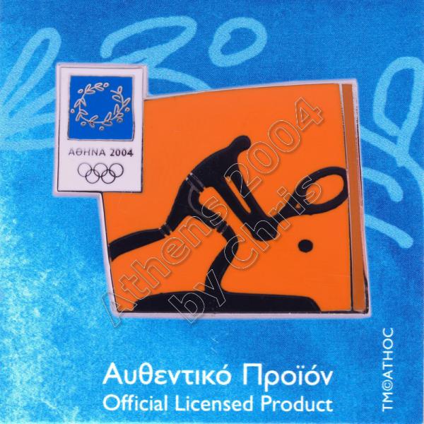 03-074-029 Tennis sport Athens 2004 olympic pictogram pin