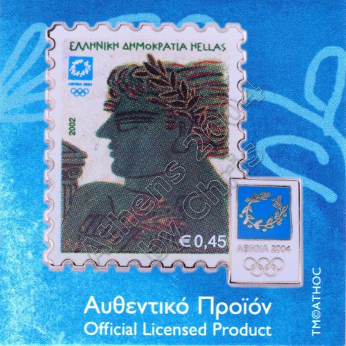 02-017-002 Stamp “Winners” 02 Alekos Fassianos Athens 2004 Olympic Pin