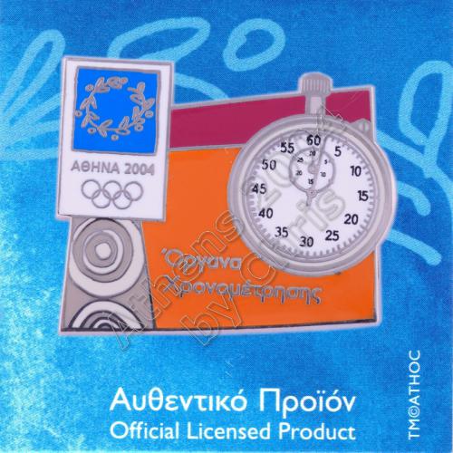 03-037-001 Timekeeping Equipment Type 01 Athens 2004 Olympic Pin