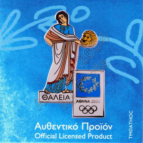 PN0710003 Thalia Muse Greek Mythology Athens 2004 Olympic Pin