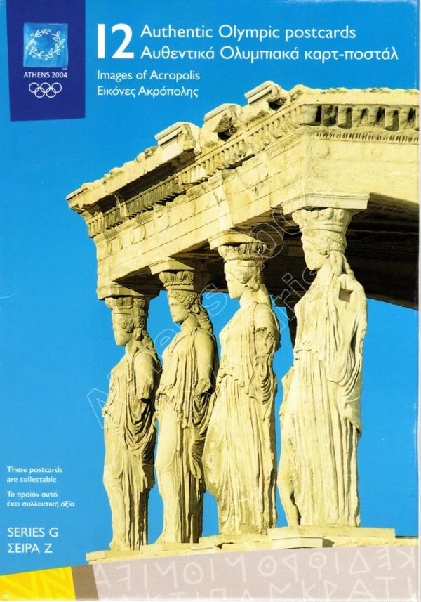 12 Images of Acropolis olympic postcards series G