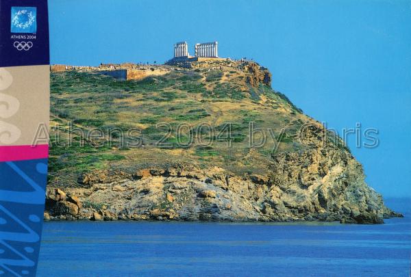 Sounio temple of Poseidon postacrd series d-2